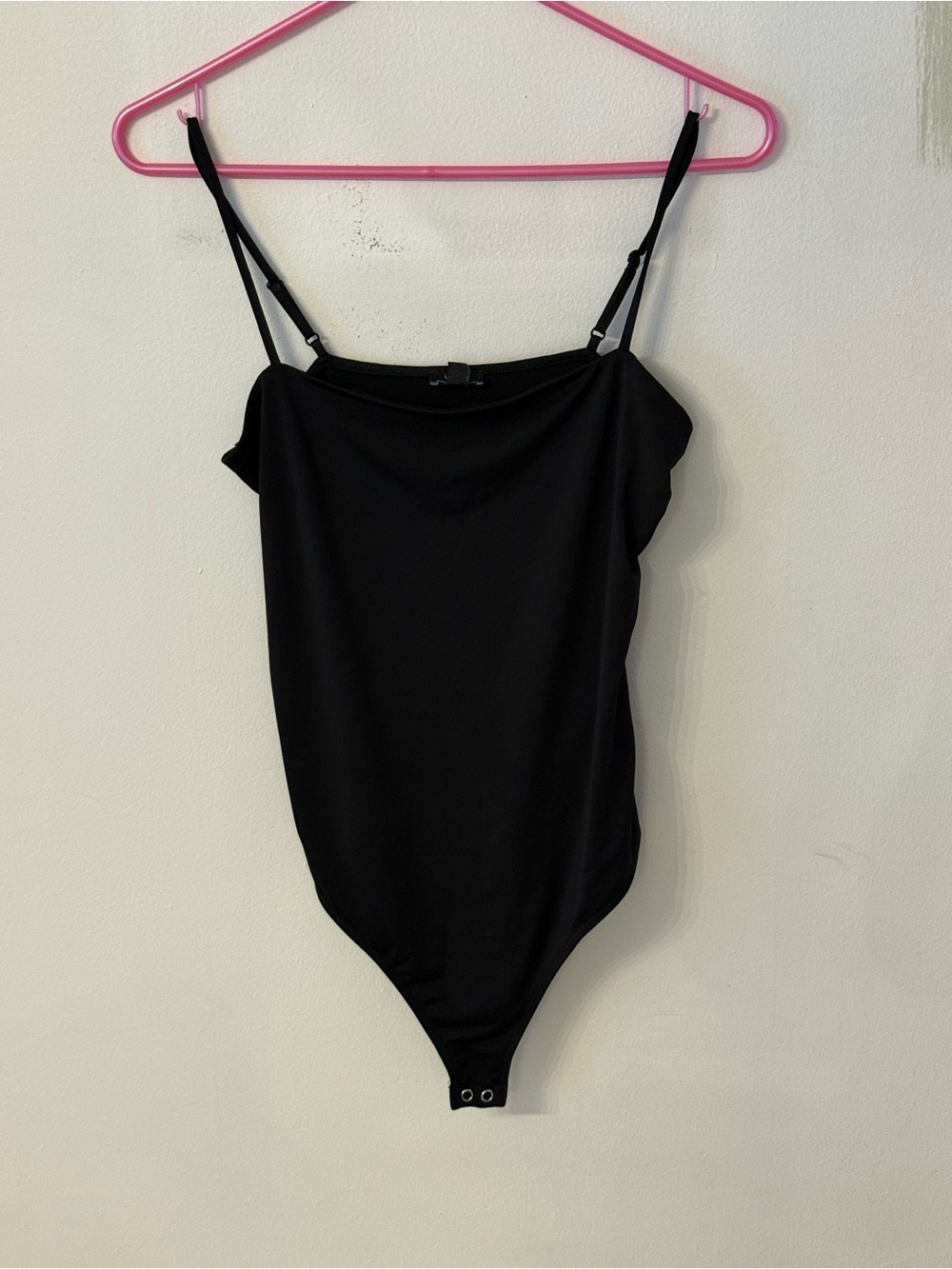 Express Black Bandeau Bodysuit with Adjustable Straps